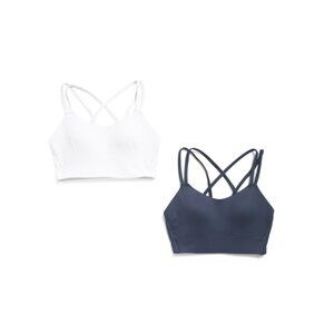 MOVE THEOLOGY Indigo/white 2pk Molded Cup Goddess Bras